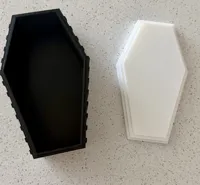 Victorian Coffin Tote and Lid