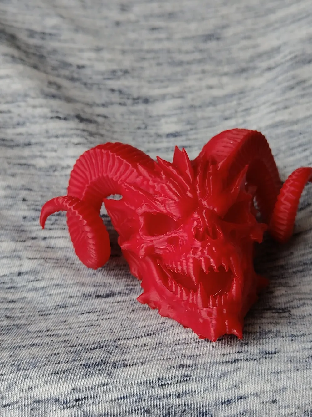 Demon skull - Free 3D Print Model - MakerWorld