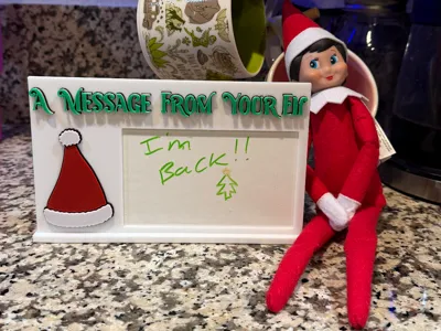 Elf on the Shelf Message board whiteboard