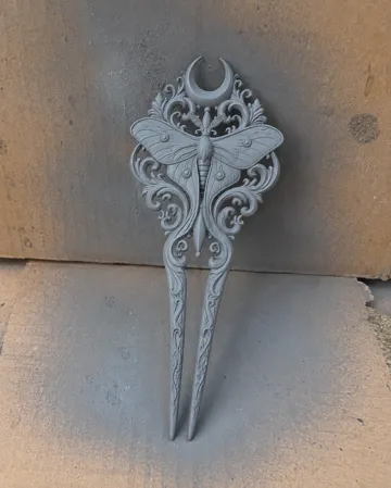 Letrero o emblema decorativo: Forcina gotica falena oscura — vista de referencia 3