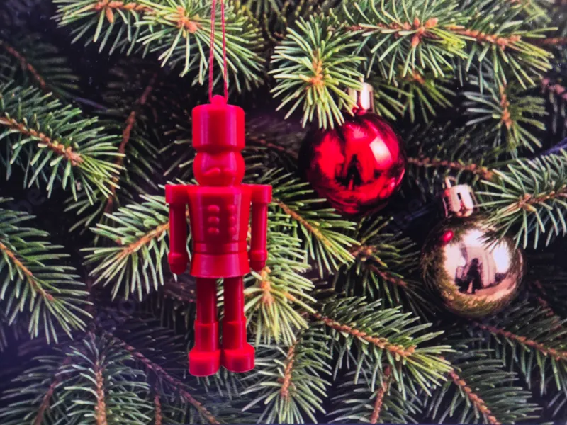 Minimalistic Nutcracker Ornament
