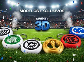 CHAVEIRO FLAMENGO AVANTE 3D COM E SEM AMS