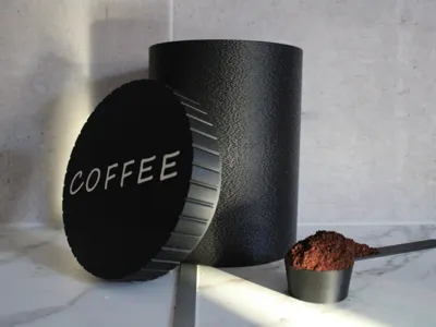 Coffee canister fits 450-500g coffee bag