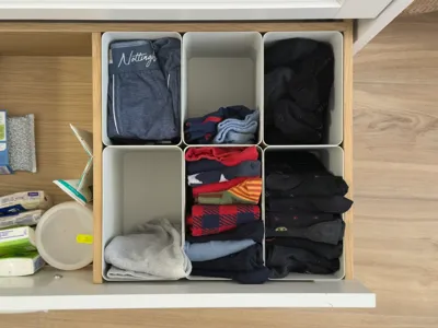 Ikea bathroom cabinet organizer box