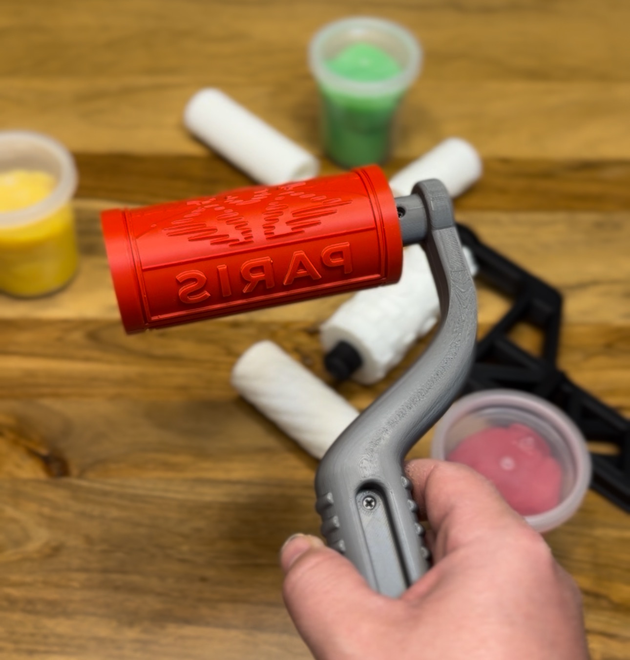 Miniatura 3 do modelo 3D Image Roller – Customizable Clay & Dough Tools