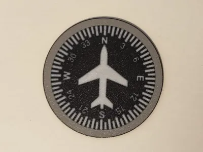 Avionics coaster Directional Gyro - VOR