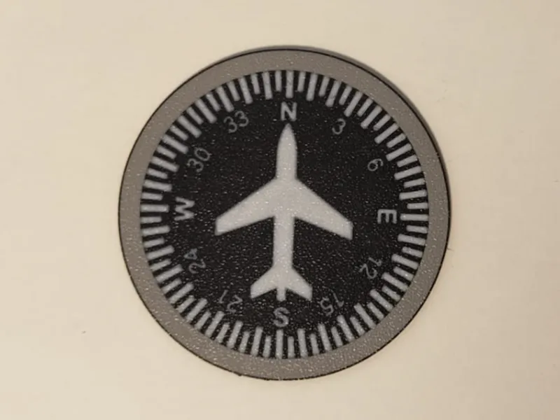 Avionics coaster Directional Gyro - VOR