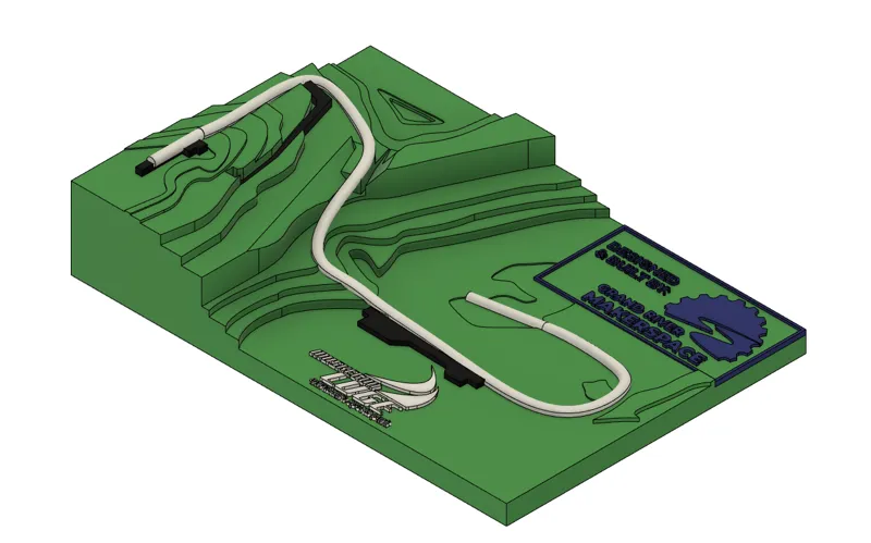 Muskegon Luge Track Model