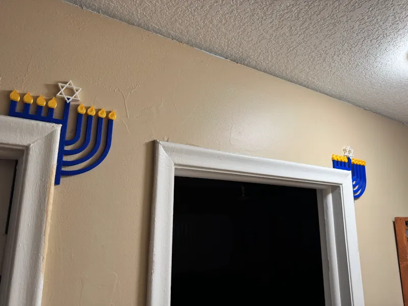 Menorah Door Corner Hanger