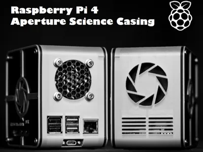 Aperture Science Raspberry Pi4 Casing