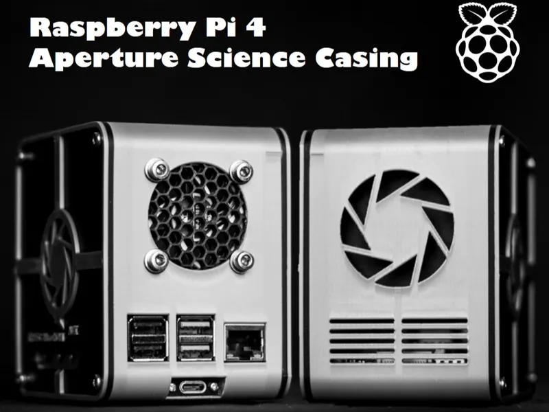 Aperture Science Raspberry Pi4 Casing