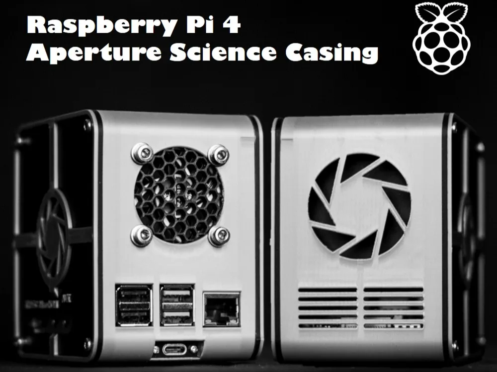 Raspberry Science Aperture Science Raspberry Pi4 Casing by Holoprint'MakerWorld: Download ...