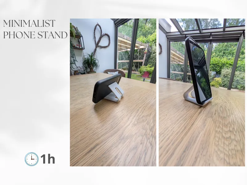 Minimalist phone stand