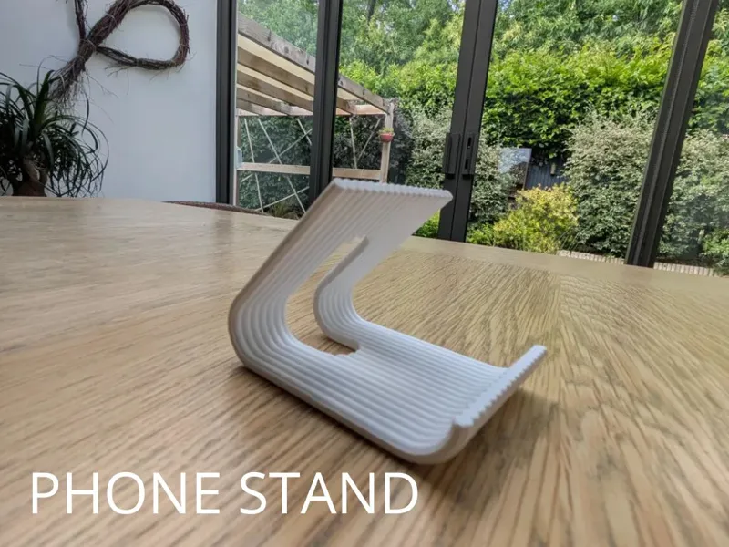 Minimalist phone stand