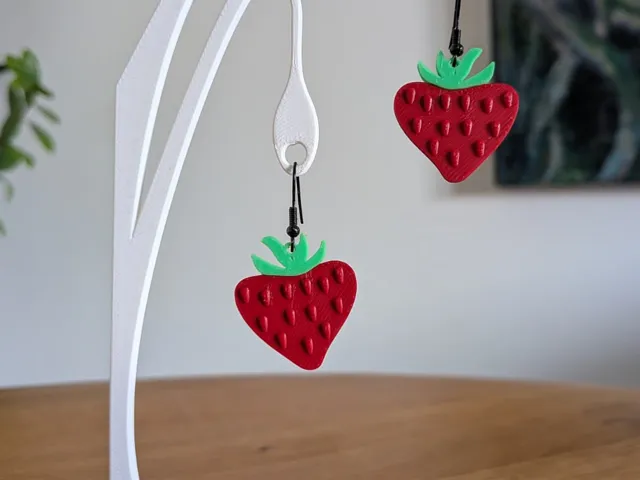 Strawberry earrings