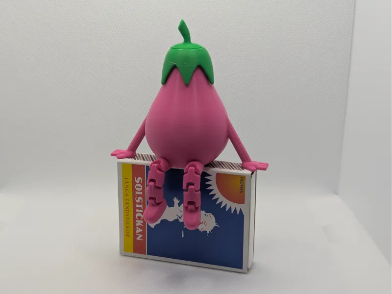 Sitting Eggplant – Flexi Figure