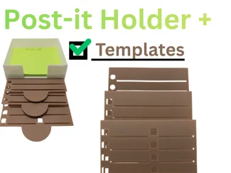 Post it Holder + 3 templates