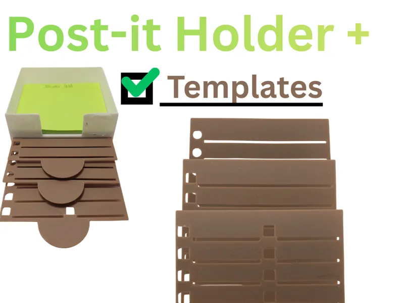 Post it Holder + 3 templates