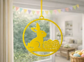 Easter Bunny Egg Window / Door Ornament