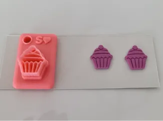 Polymer Clay Earring Cutter – Cherry Top Cupcake