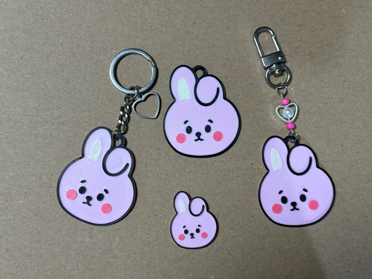 BTS Cooky Keychain and Pin - Free 3D Print Model - MakerWorld