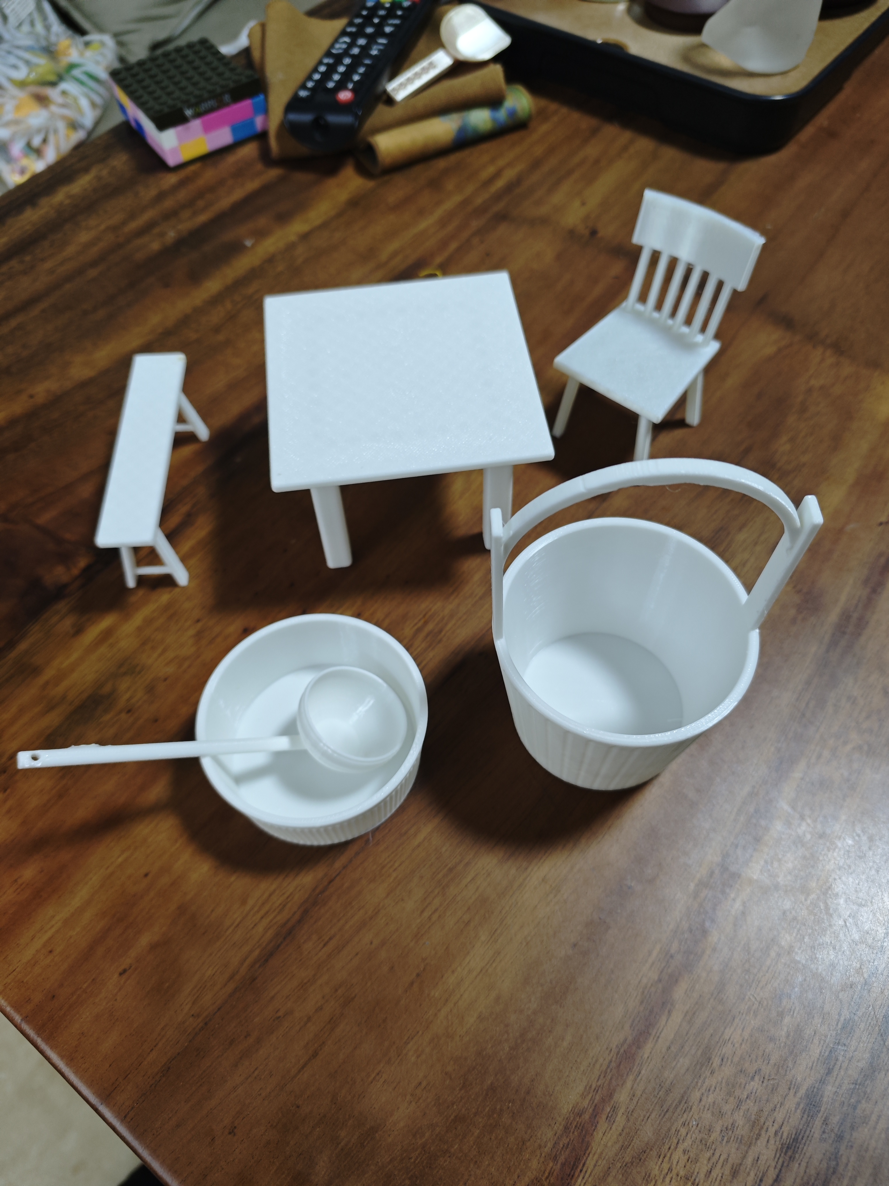 Miniatura 2 do modelo 3D 迷你厨房 水漂 水勺 勺子 无支撑 一键轻松打印 孩子礼物 儿童玩具