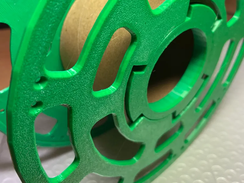 super flat reel when stored and rings