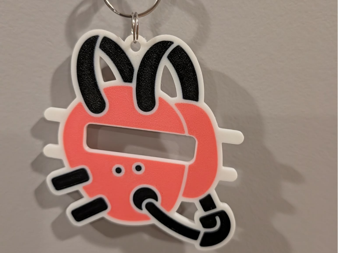 wrestling hair tie holder keychain - 1