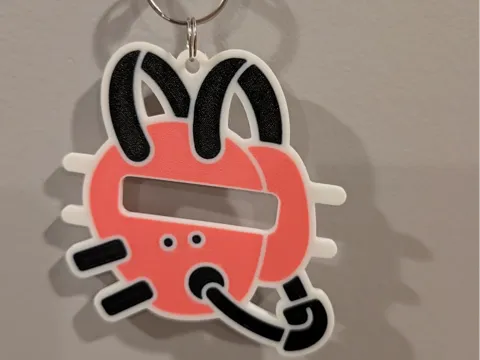 Accesorio para sujetar ligas de cabello: wrestling hair tie holder keychain — referencia de MakerWorld