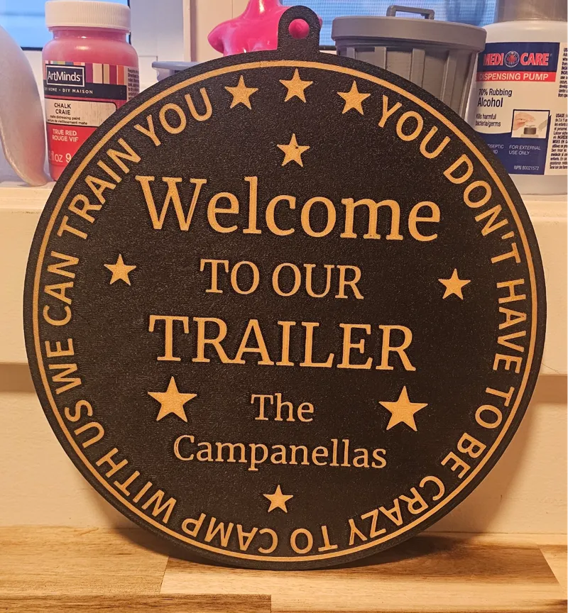 Trailer sign
