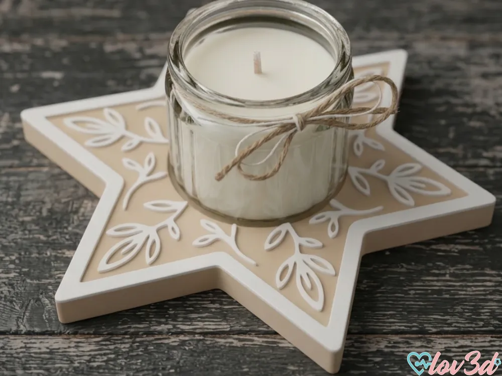 Accesorio de iluminación decorativa: Star Candle Holder Mini Jars (54mm / IKEA HÖKGÖK). Referencia del modelo original.