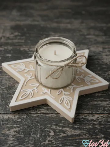 Accesorio de iluminación decorativa: Star Candle Holder Mini Jars (54mm / IKEA HÖKGÖK) — vista de referencia 2