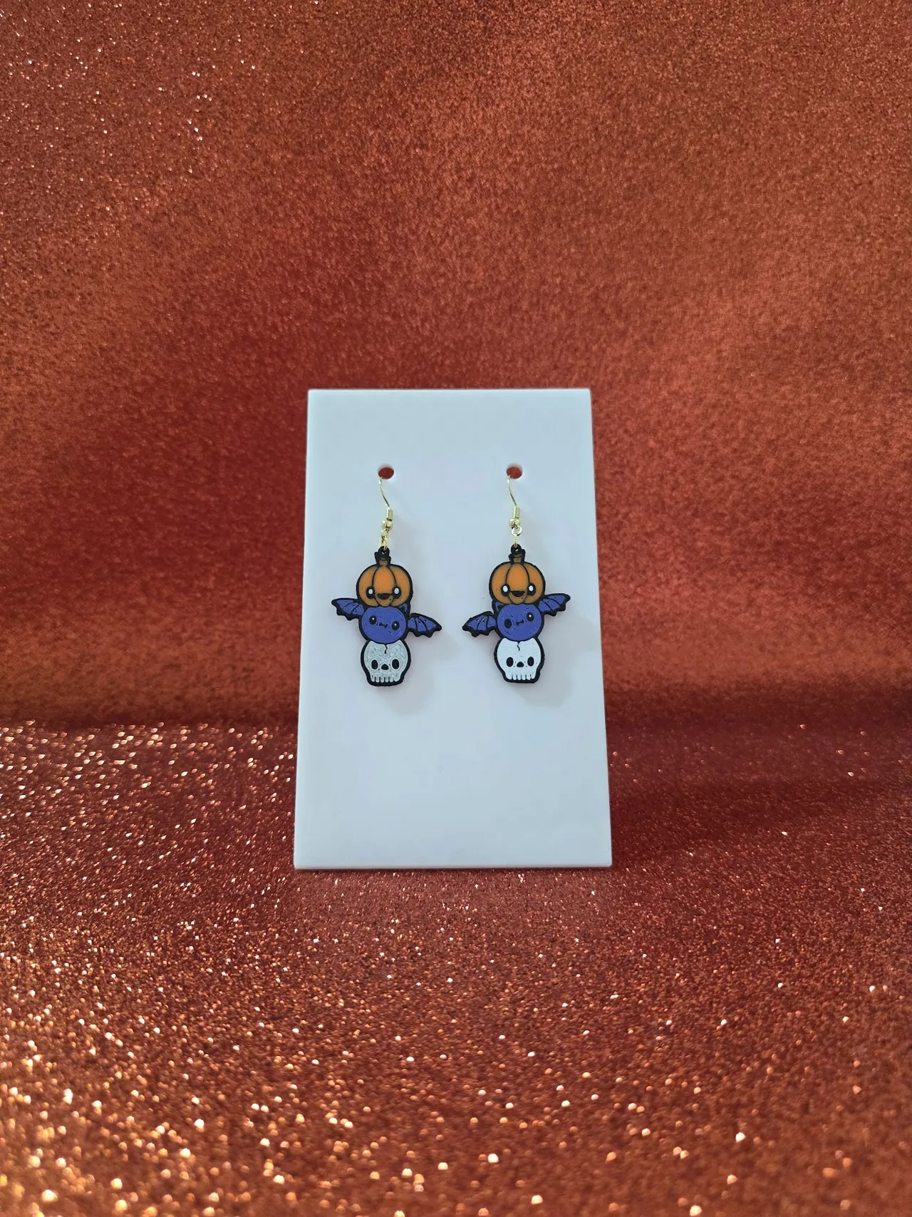 Sweet Halloween earrings view 2