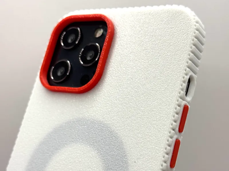 iPhone 12 Pro Max Zigzag Case Customizable Button