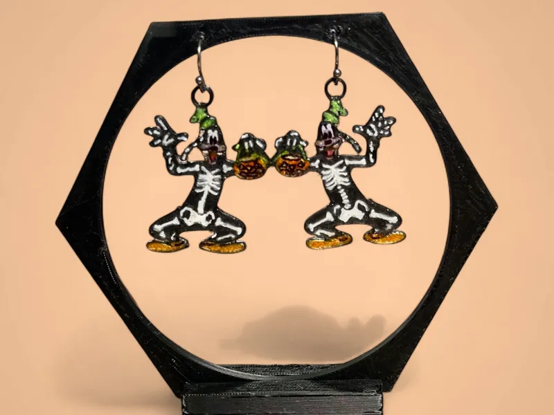 Goofy Skeleton earrings
