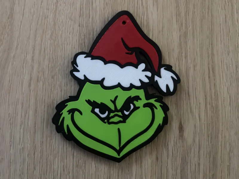 Hangable Grinch Decoration - Snap-Fit (Multipart)