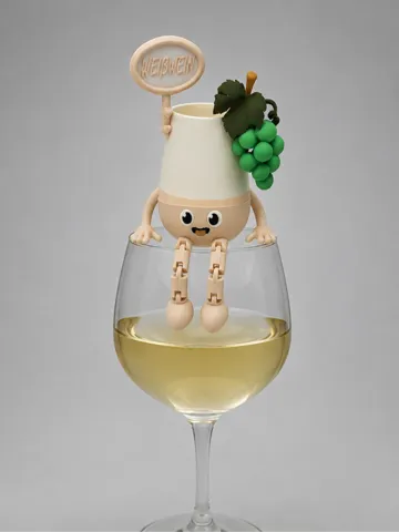 Figura decorativa: Weißwein-Figur Kantenhocker — vista de referencia 2