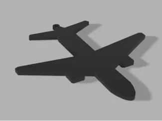 The Average Plane Keychain
