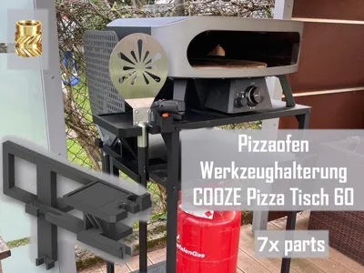 Pizza Oven Tool Holder for Cozze PizzaTisch60