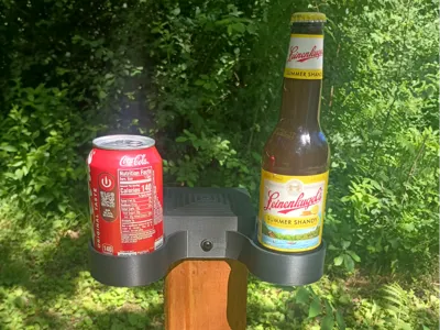 Deck Post Cap Beverage Holder