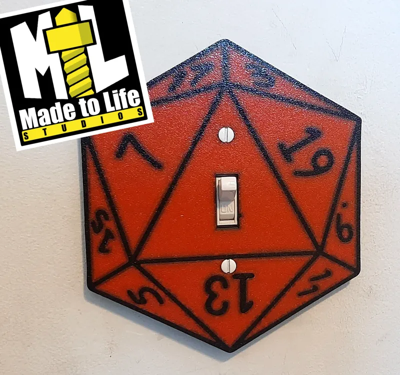 MULTI COLOR D20 LIGHT SWITCH