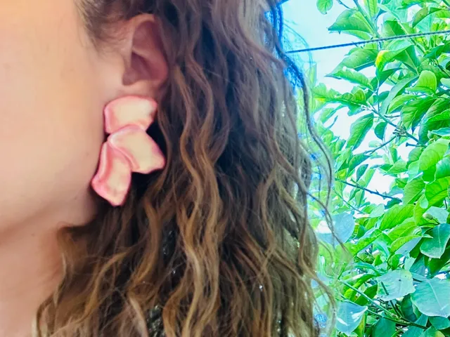 Fan Flower Earrings