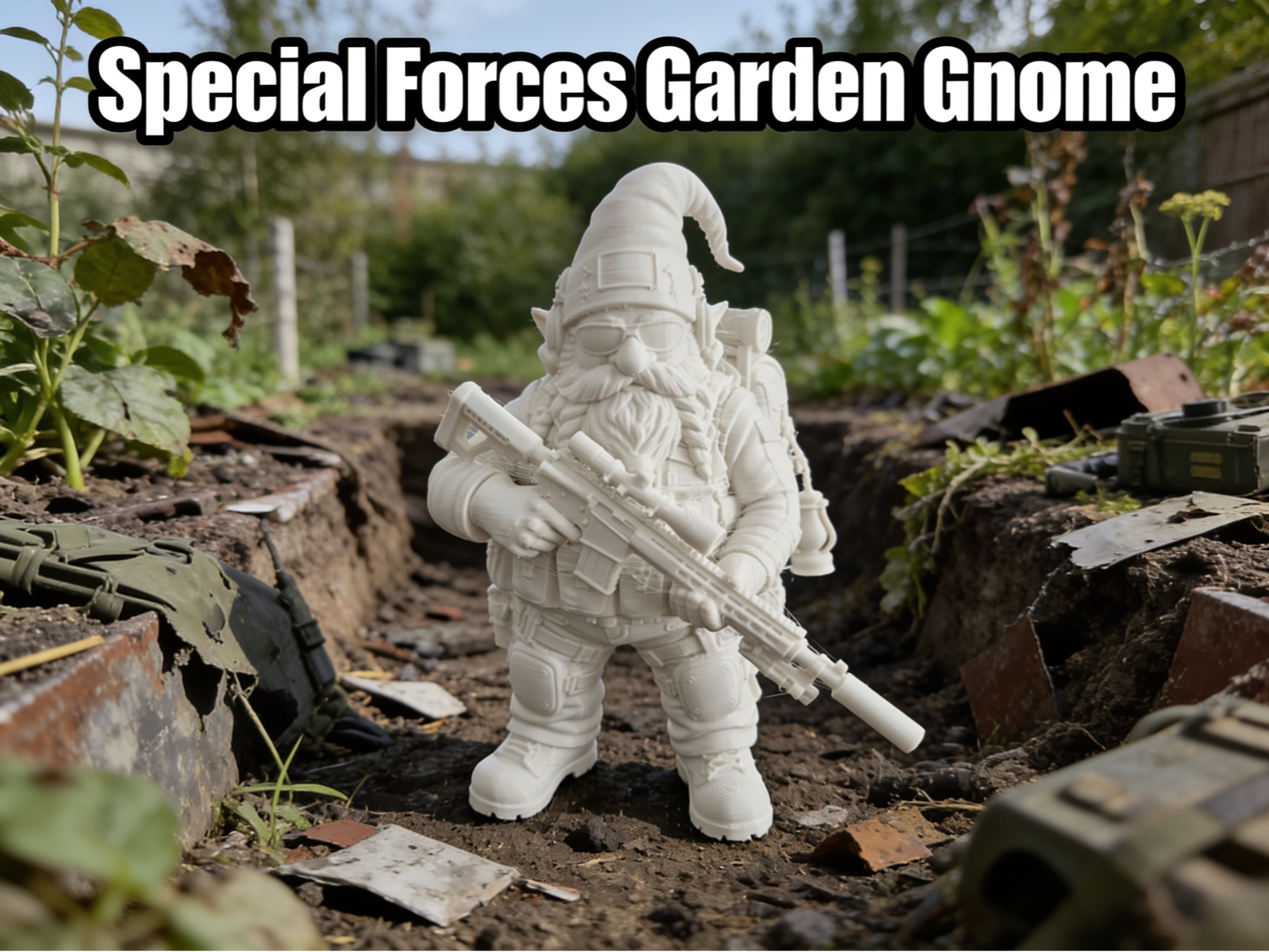 Special Forces Garden Gnome