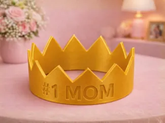 “#1 MOM” Crown