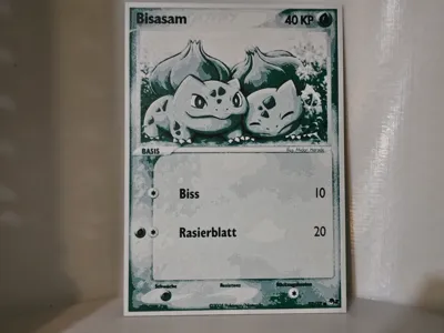 Venusaur Pokémon TCG XXL Card DE 4 colors