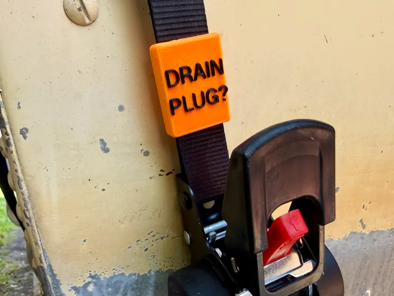 Drain Plug Reminder - Strap 