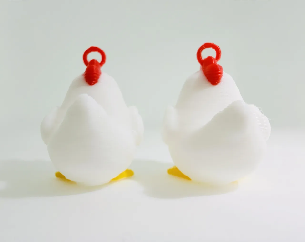 Cute Chicken Earrings - Kawaii AMS Print view 3