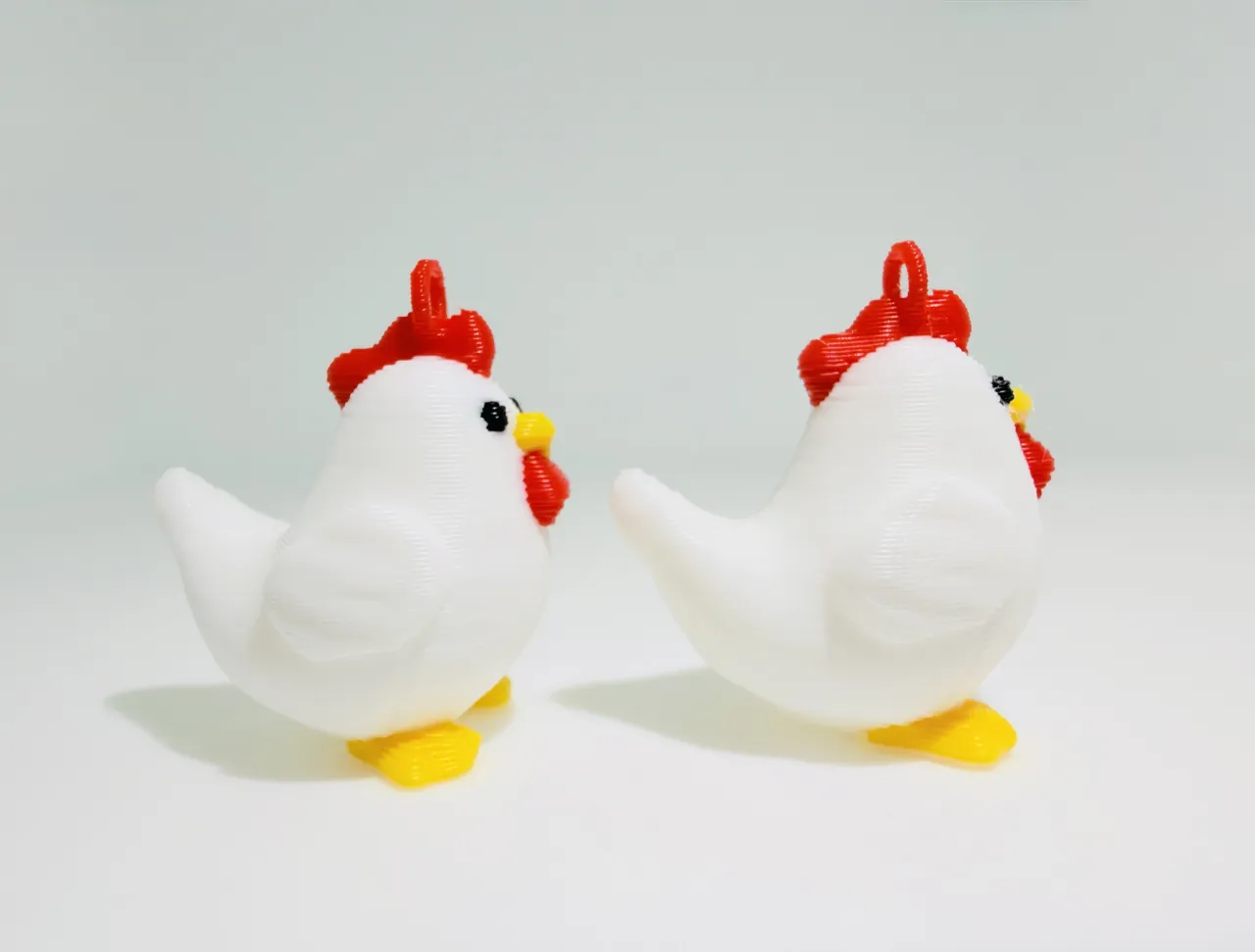 Cute Chicken Earrings - Kawaii AMS Print view 4