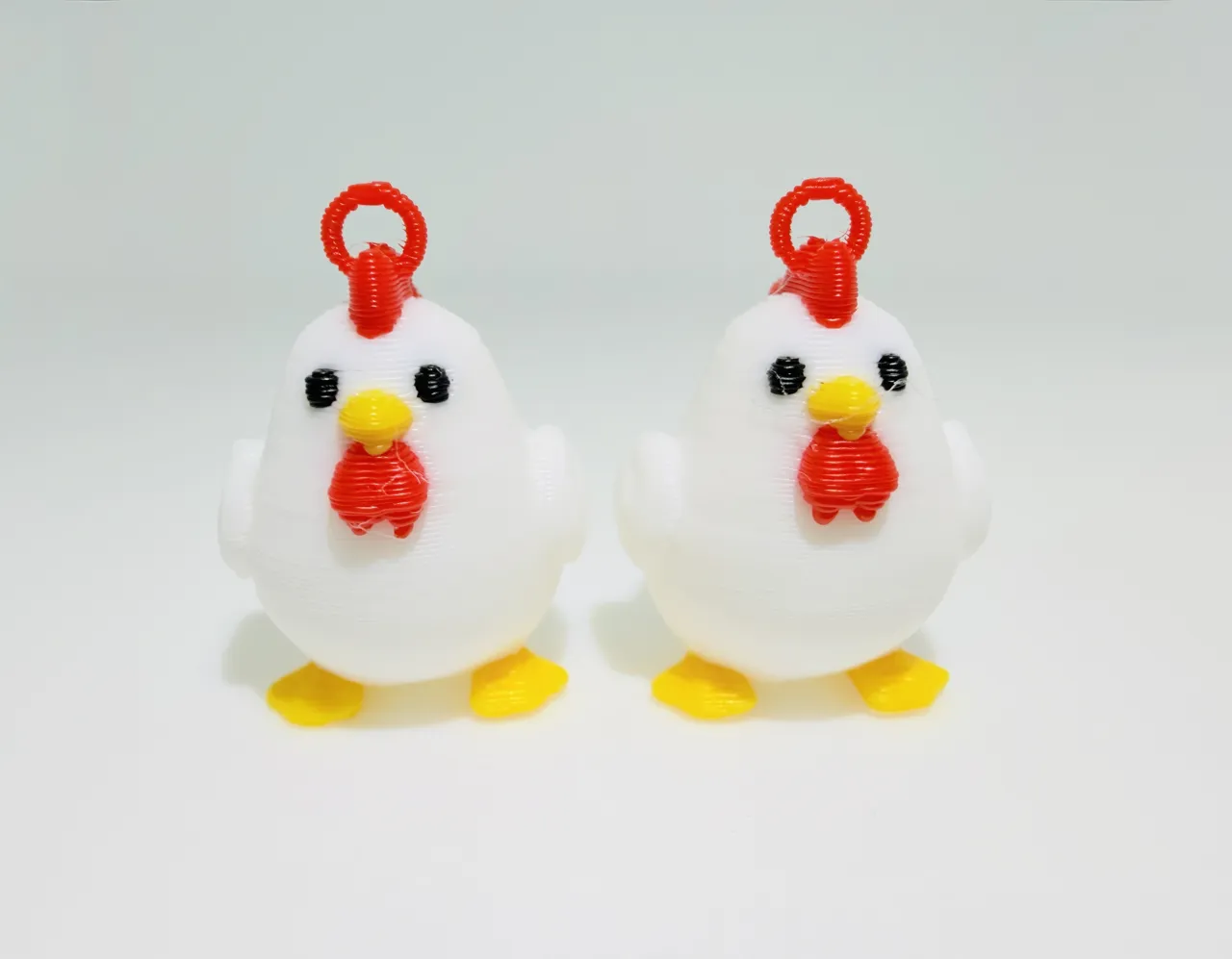 Cute Chicken Earrings - Kawaii AMS Print view 2