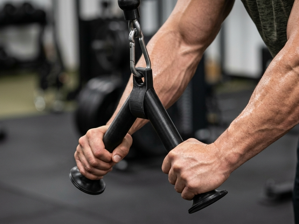 Gym Tricep Pushdown Cable Attatchment